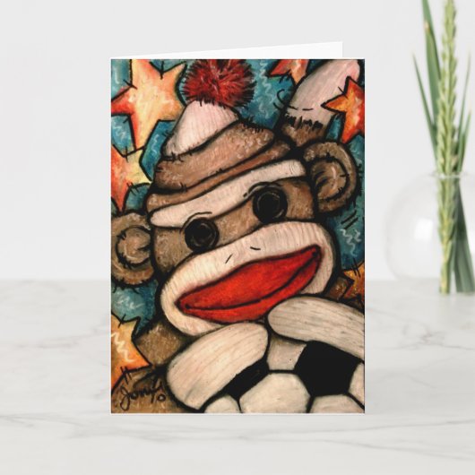 SOCK-er Monkey Kaart (Voorkant)