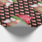 Sock Gnome past kleur aan Cadeaupapier (Hoek)