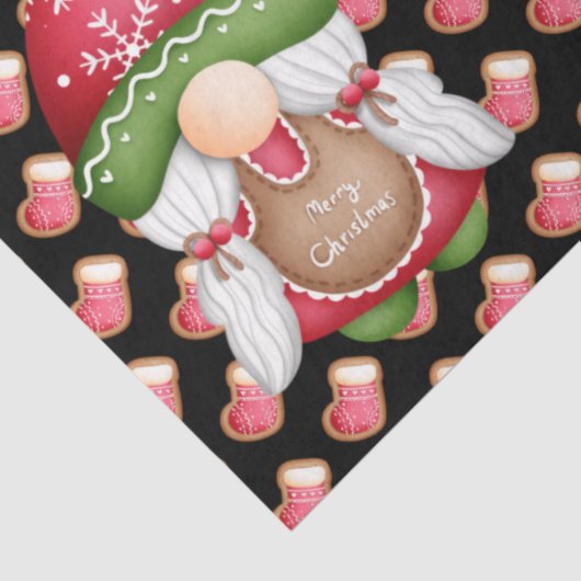 Sock Gnome past kleur aan Tissuepapier (Detail)