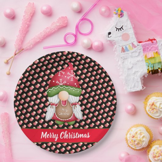 Sock Gnome past Kleur en Tekst aan Papieren Bordje (Feest)