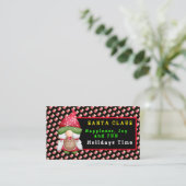 Sock Gnome past Kleur en Tekst aan Visitekaartje (Staand voorkant)