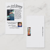 Sock Granny-Visitekaartjes Visitekaartje (Voorkant / Achterkant)