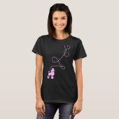 Sock Hop Costume 50s Theme Dog Pink Poodle uit 195 T-shirt (Voorkant volledig)