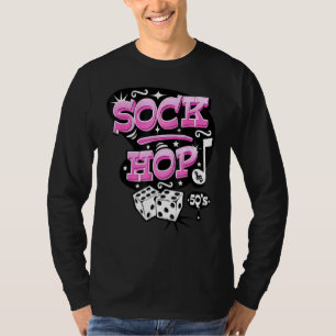 Sock Hop Costume Rock en Roll  1950s R T-shirt