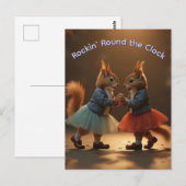 Sock Hop Eekhoorns Briefkaart (Voorkant / Achterkant)