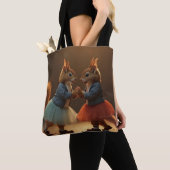 Sock Hop Eekhoorns Tote Bag (Dichtbij)