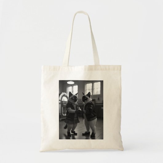 Sock Hop Katten Tote Bag (Voorkant)