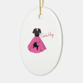 Sock Hop Keramisch Ornament (Links)