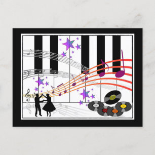 Sock Hop Nostalgia Briefkaart