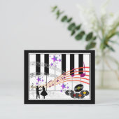 Sock Hop Nostalgia Briefkaart (Staand voorkant)