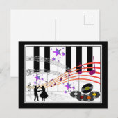 Sock Hop Nostalgia Briefkaart (Voorkant / Achterkant)