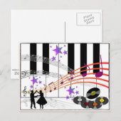 Sock Hop Nostalgia Briefkaart (Voorkant / Achterkant)