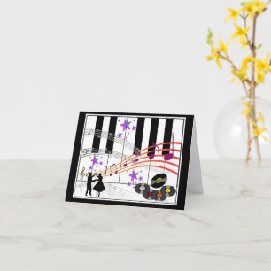 Sock Hop Nostalgia Folded Wenskaart Kaart