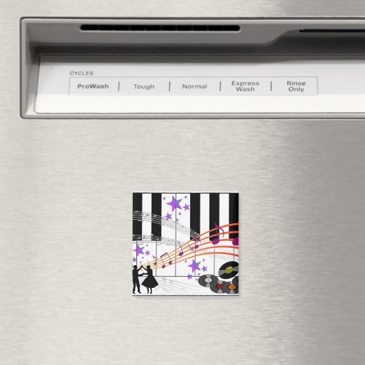 Sock Hop Nostalgia.. herinner de Vijfftig Magneet (Insitu (Vaatwasser))