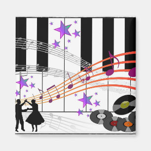 Sock Hop Nostalgia.. herinner de Vijfftig Magneet