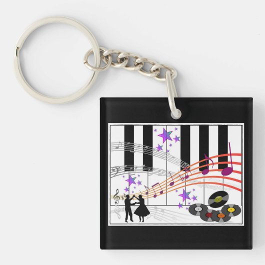 Sock Hop Nostalgia Sleutelhanger (voorkant)