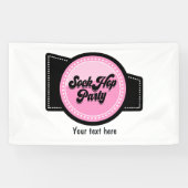 Sock Hop Party Spandoek (Horizontaal)