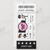 Sock Hop Party Ticket Kaart (Voorkant)