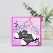 Sock Hop Party-uitnodigingen Kaart (Staand voorkant)