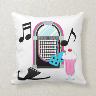 Sock Hop Pillow 1950 Kussen