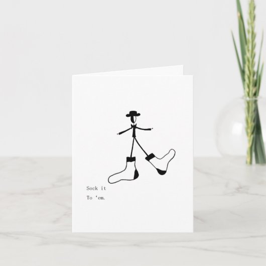 Sock it to' Em Kaart (Voorkant)