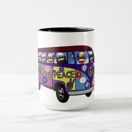 Sock Money Peace Bus Mug Mok (Midden)