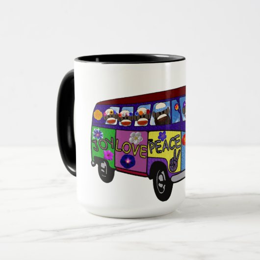 Sock Money Peace Bus Mug Mok (Voorkant links)