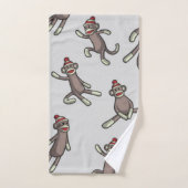 Sock Monkey-actie Bad Handdoek (Handdoek)