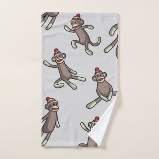 Sock Monkey-actie Bad Handdoek (Handdoek)