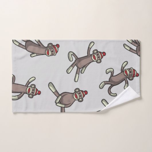 Sock Monkey-actie Bad Handdoek (Handdoek)