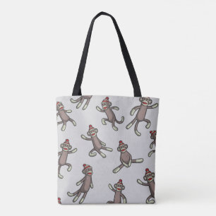 Sock Monkey-actie Tote Bag