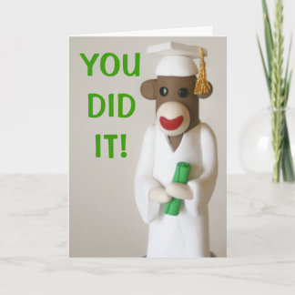 Sock Monkey AFSTUDEERDER Kaart