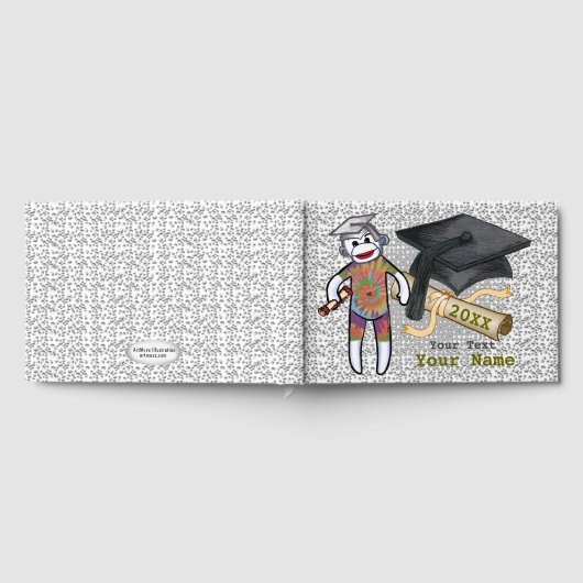 Sock Monkey-Afstuderen Gastenboek (Volledig)