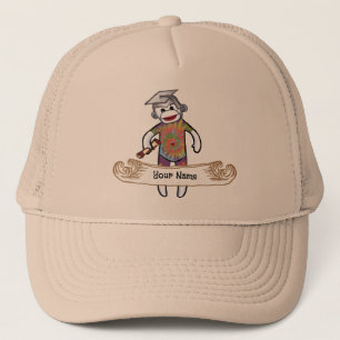 Sock Monkey-Afstuderen Trucker Pet