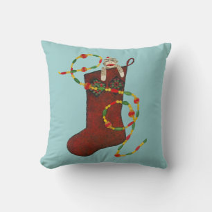 Sock Monkey American MoJo Pillow Kussen