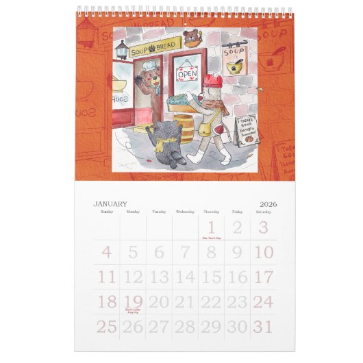 Sock monkey and his friends calendar 2022 kalender (Jan 2026)