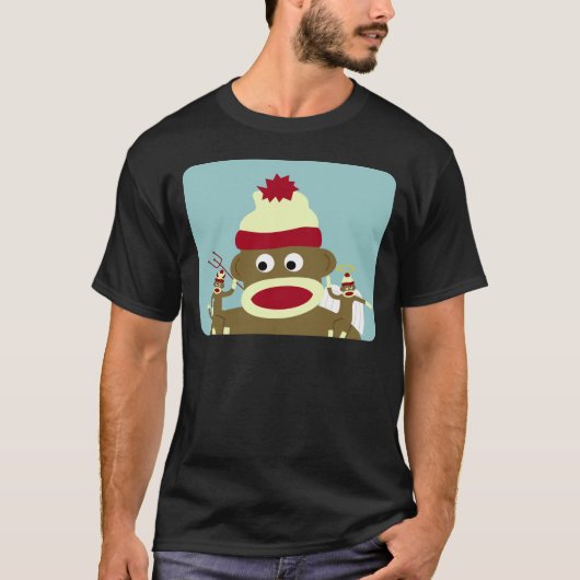 Sock Monkey Angel & Devil T-shirt (Voorkant)