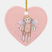 Sock Monkey Angel Ornament (Voorkant)