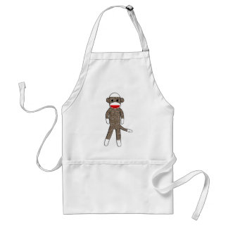 Sock Monkey Apron Standaard Schort