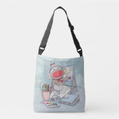 Sock Monkey Artist Crossbody Tas (Voorkant)