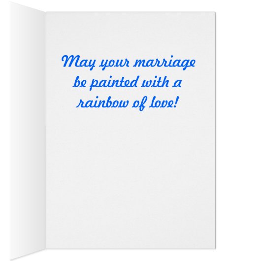 Sock Monkey Artist Wedding Kaart (Binnen (Rechts))