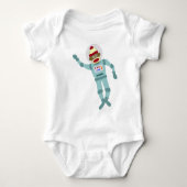 Sock Monkey Astronaut Romper (Voorkant)