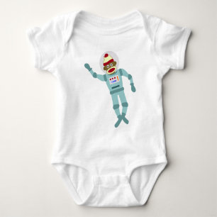Sock Monkey Astronaut Romper