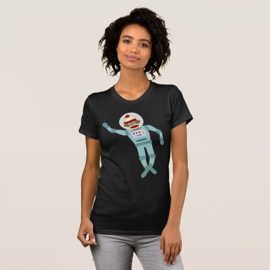 Sock Monkey Astronaut T-shirt (Voorkant volledig)