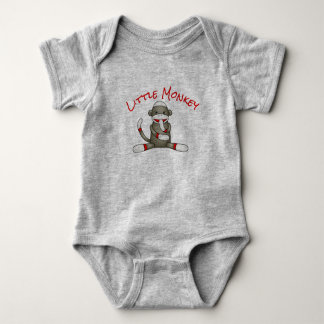 Sock Monkey Baby Romper