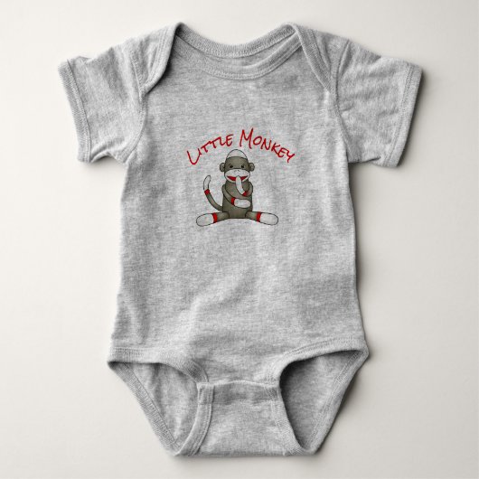 Sock Monkey Baby Romper (Voorkant)