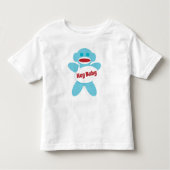Sock Monkey Baby Shirt personaliseren (Voorkant)