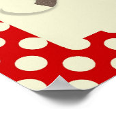 Sock Monkey Baby shower Banner personaliseren Poster (Hoek)