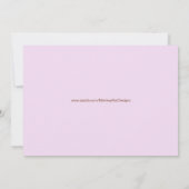 Sock Monkey Baby shower Uitnodiging Schattig PINK (Achterkant)