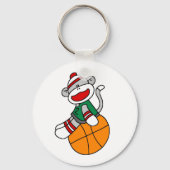 Sock Monkey Basketball Sleutelhanger (Voorkant)